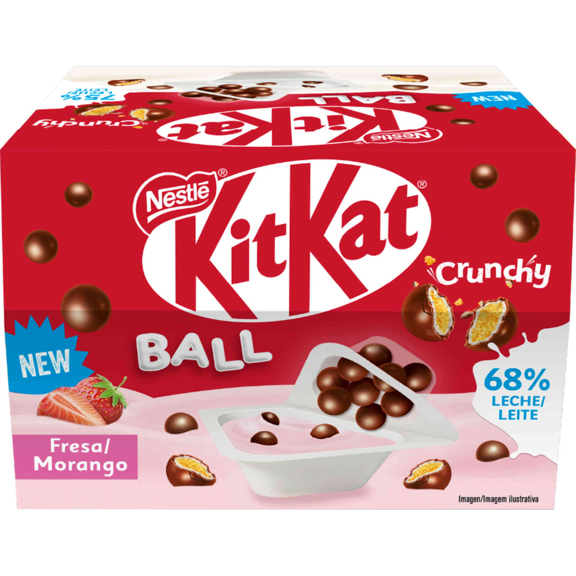 Iogurte Mix-In Morango Kit Kat Infantil Nestl&eacute;