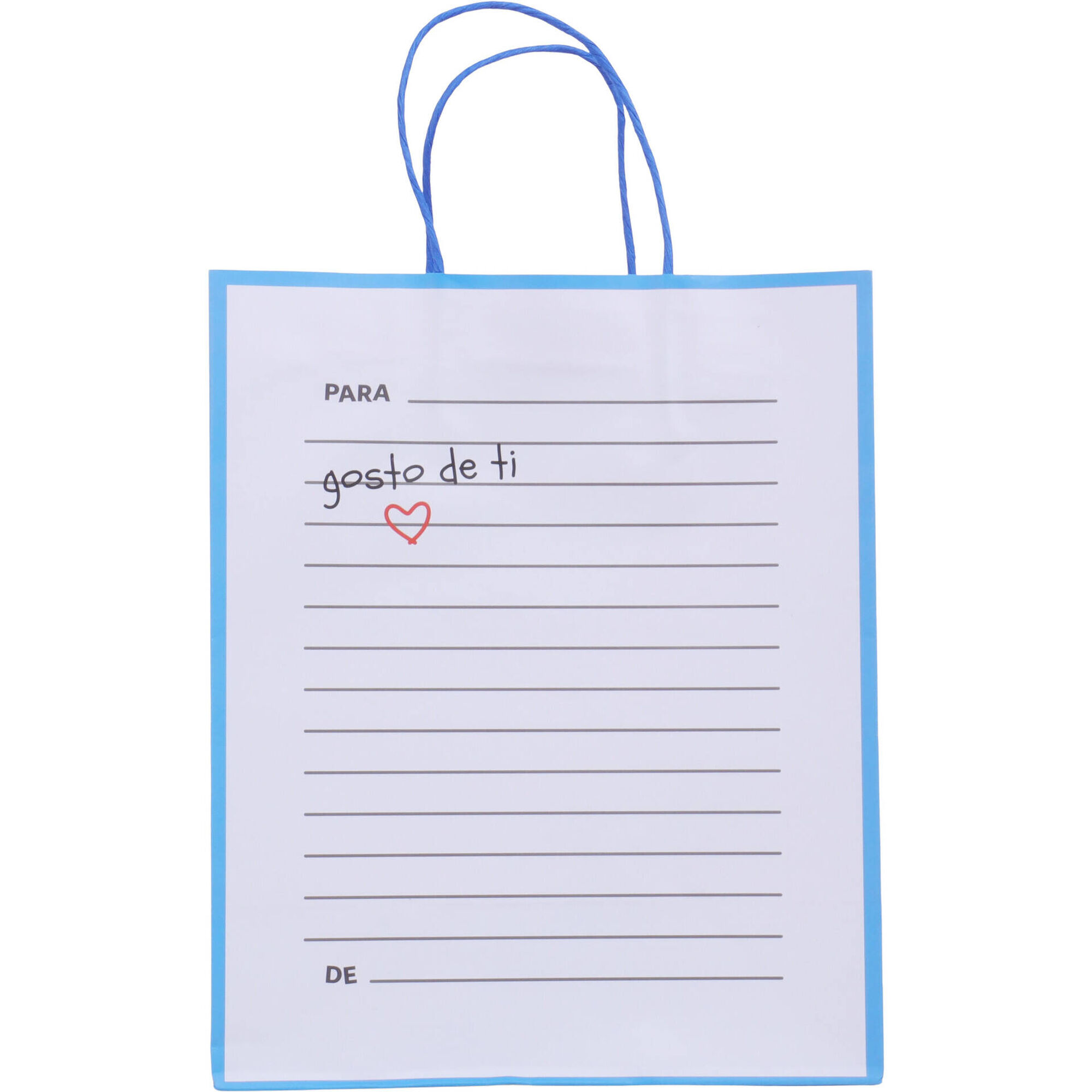 Saco para Presentes Bilhete 27x22x12cm Note!