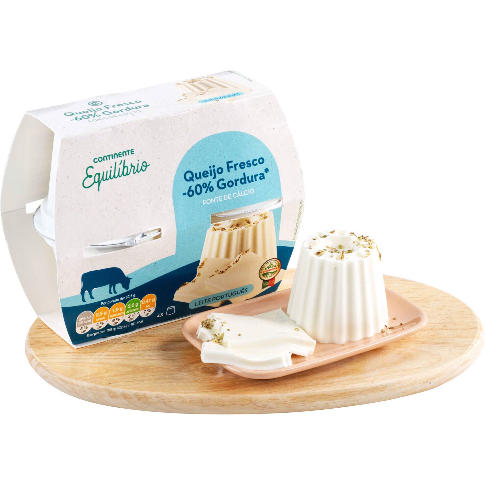 Queijo Fresco Longa Dura&ccedil;&atilde;o Light Continente Equil&iacute;brio