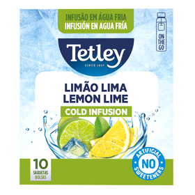 Infus&atilde;o Fria Lim&atilde;o e Lima Saquetas Tetley