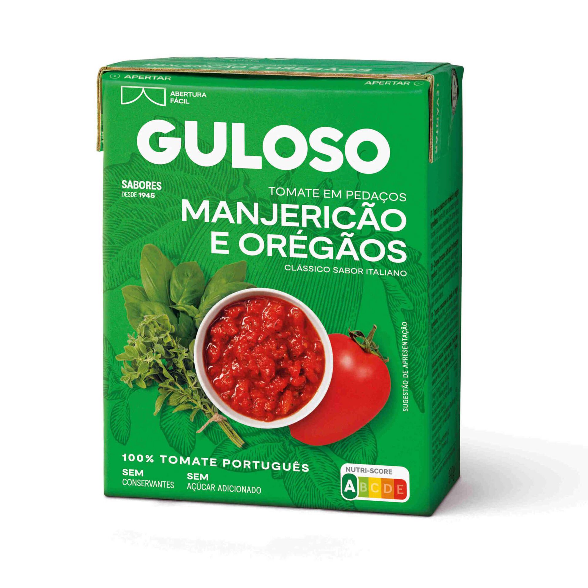Tomate em Pedaços com Manjericão e Orégãos