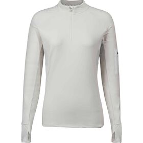 Camisola Fitness Meio Zip Mulher Branca XS