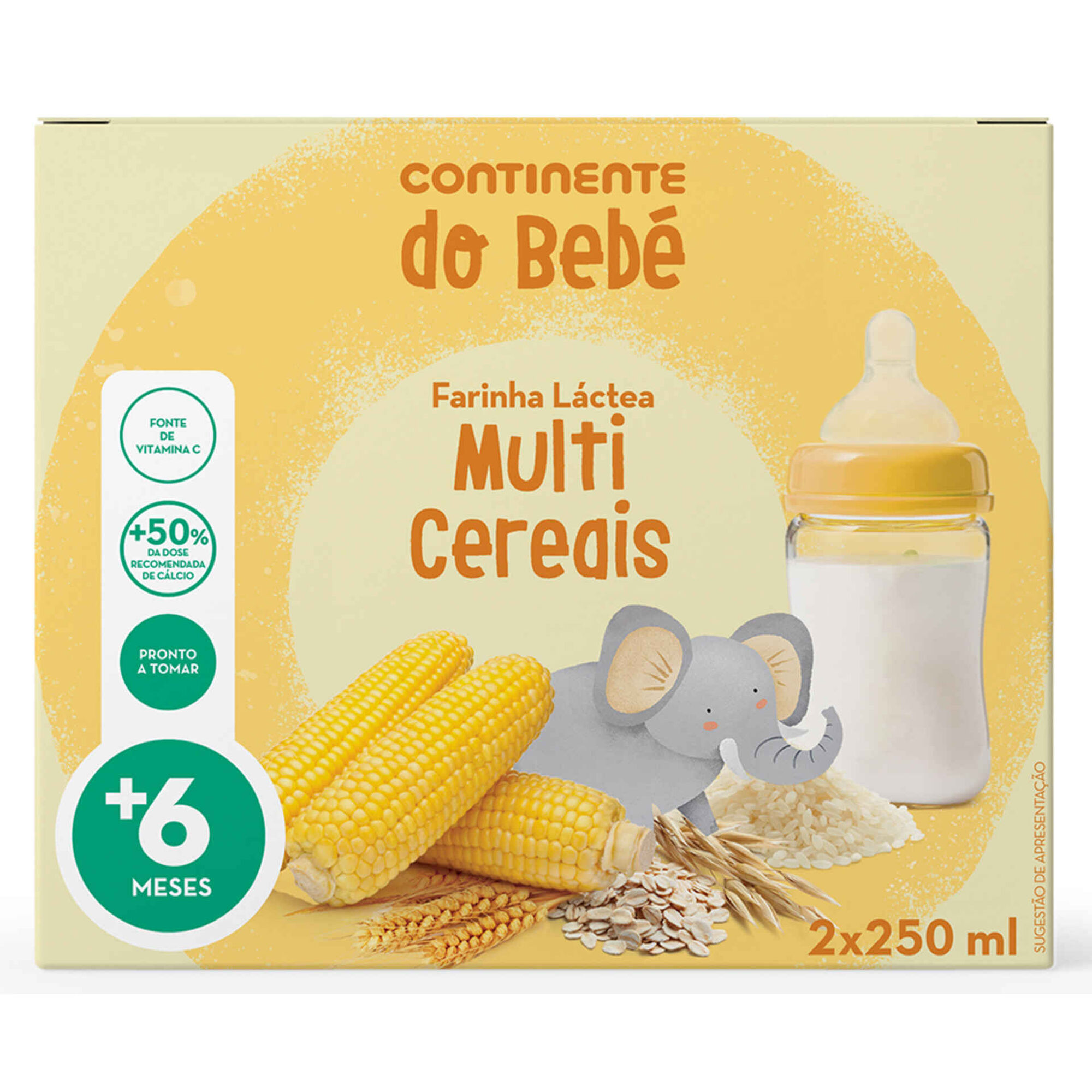 Papa Infantil Farinha Láctea Multicereais +6M