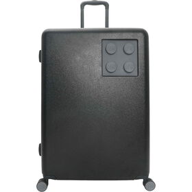 Mala de Viagem Média 4 Rodas Preto e Cinza Brick