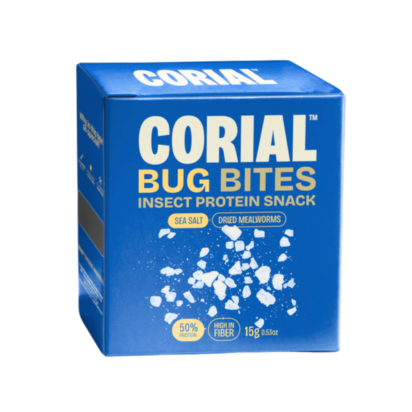 Snack Tenebrio Molitor Desidratado com Sal Marinho Corial Foods