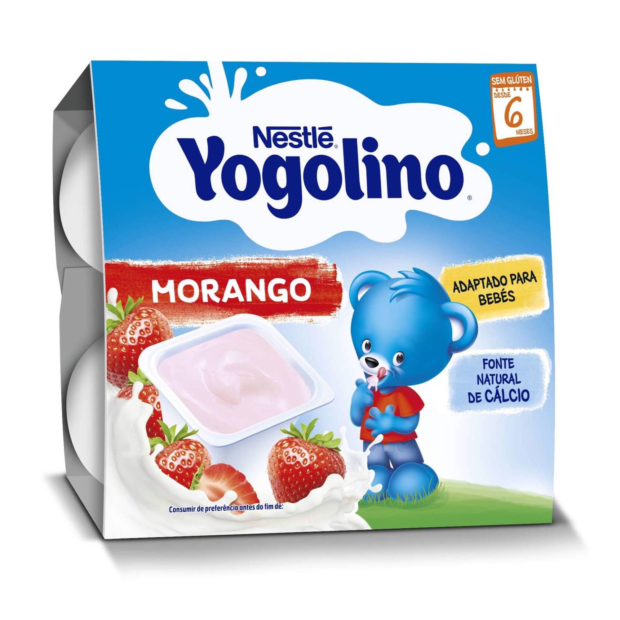 Alimento Lácteo Morango sem Glúten +6M