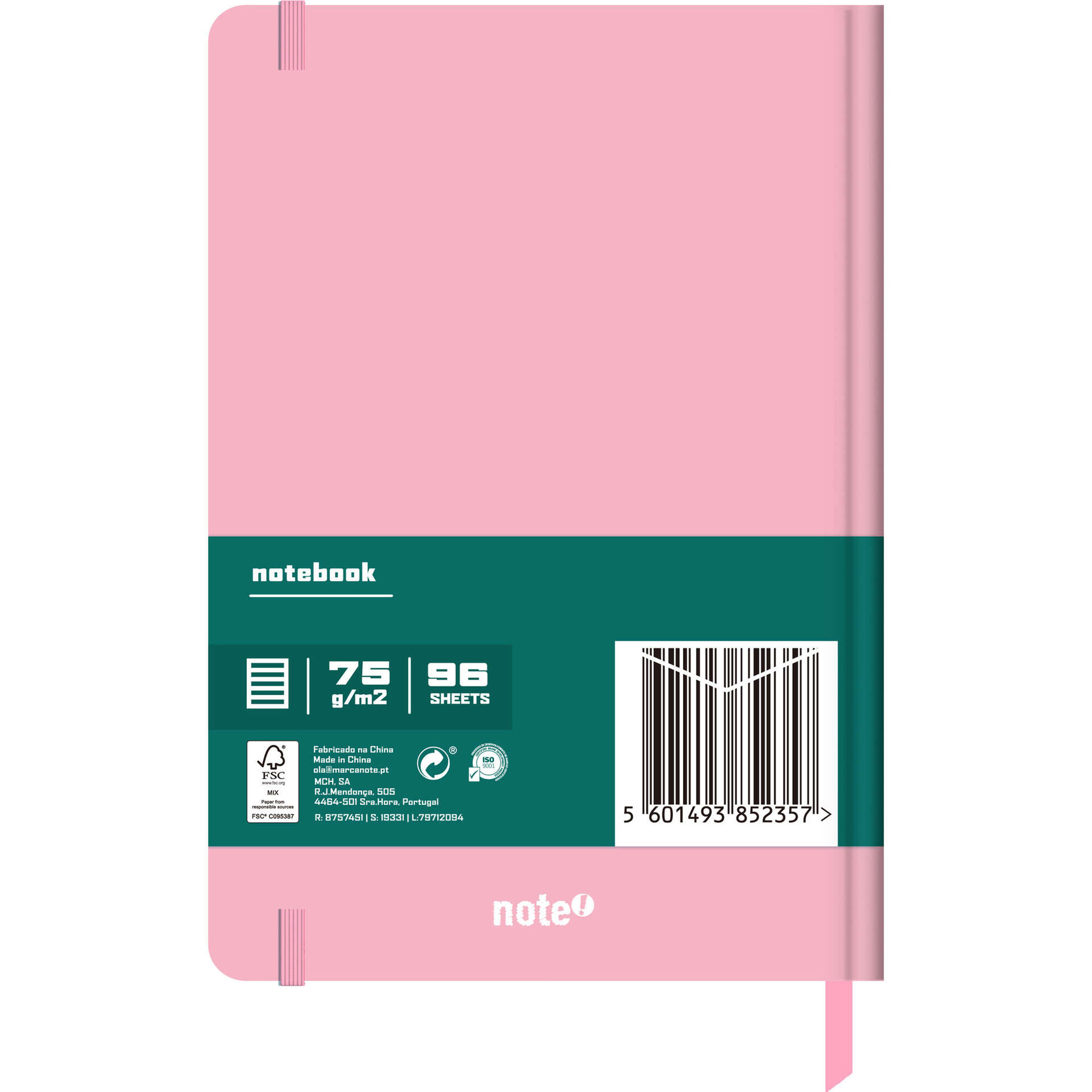 Caderno A5 Capa Dura Pautado (v&aacute;rias cores) Note!