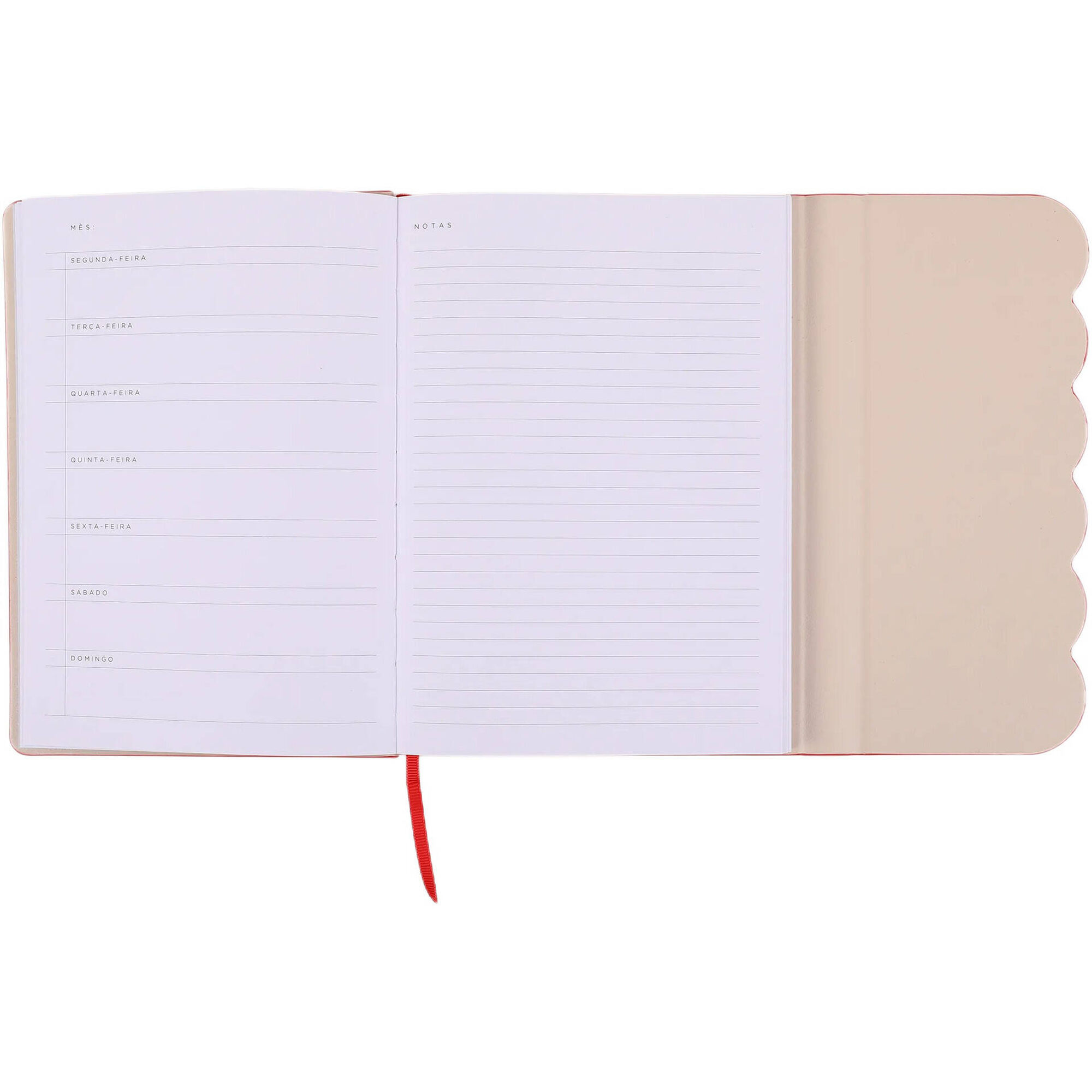 Agenda A5 N&atilde;o Datada Wave (v&aacute;rias cores)