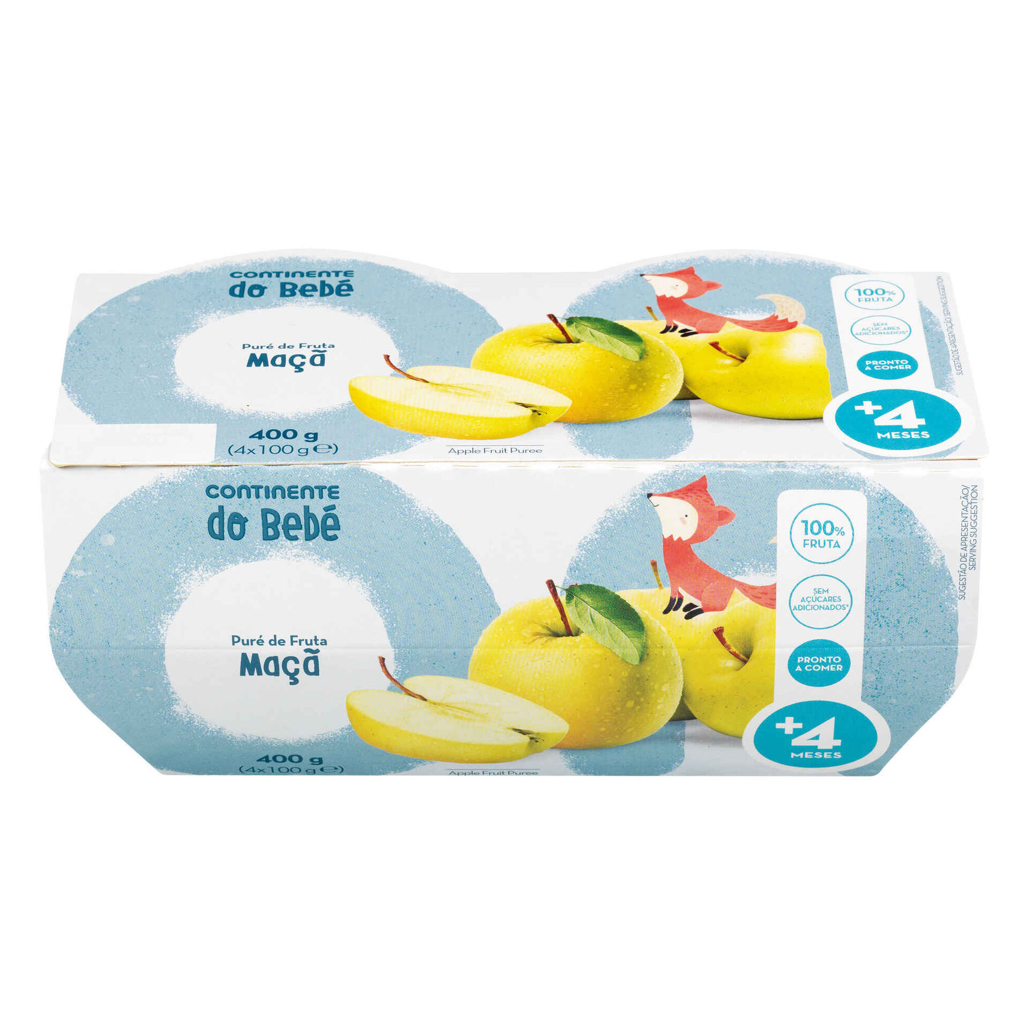 Puré de Fruta de Maçã +4M
