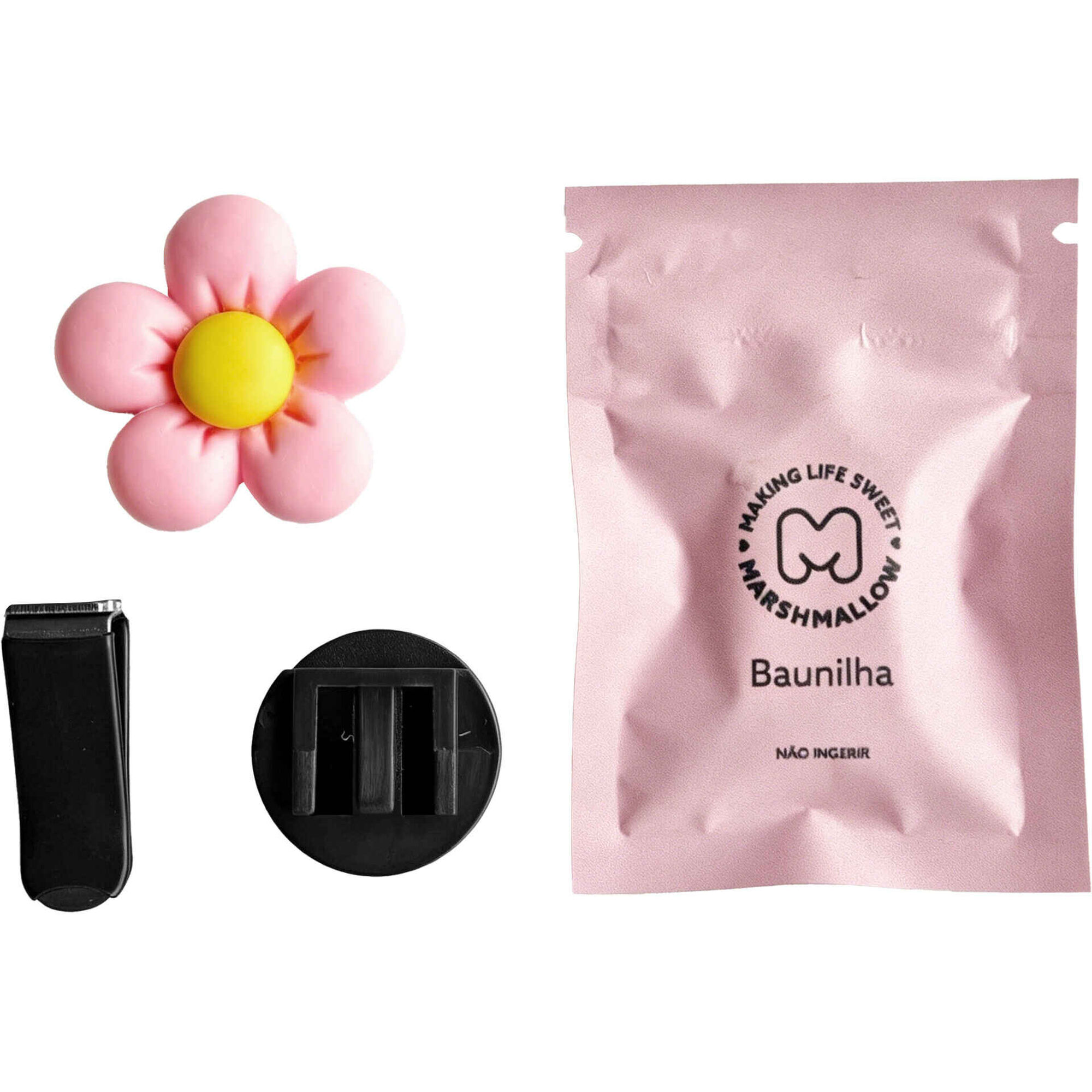 Ambientador Flor Rosa Baunilha Marshmallow