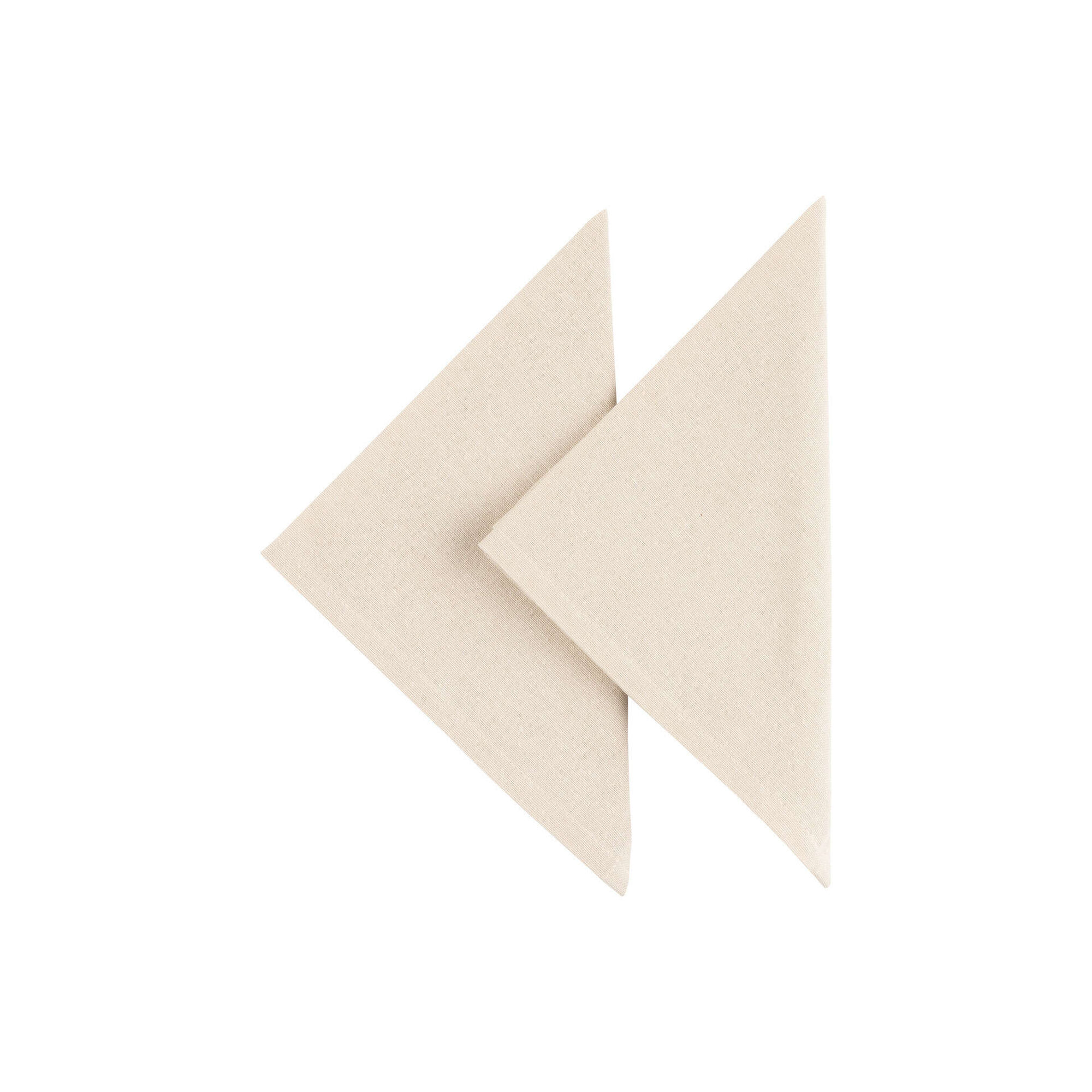 Conjunto 2 Guardanapos 40x40cm Bege Kasa