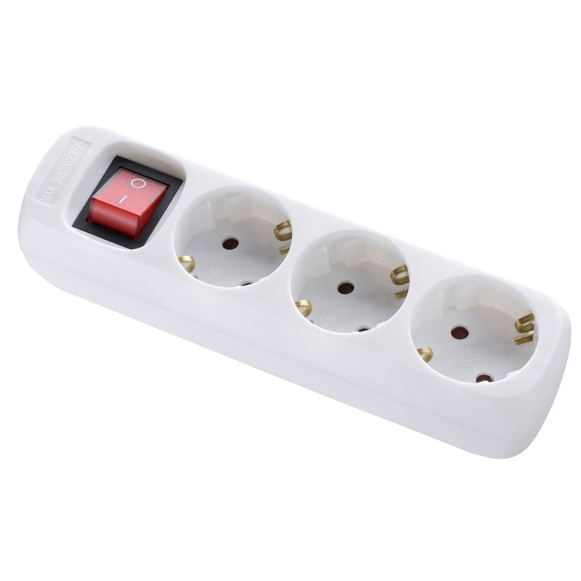 Bloco 3 Tomadas com Interruptor 3mts Branco Boost