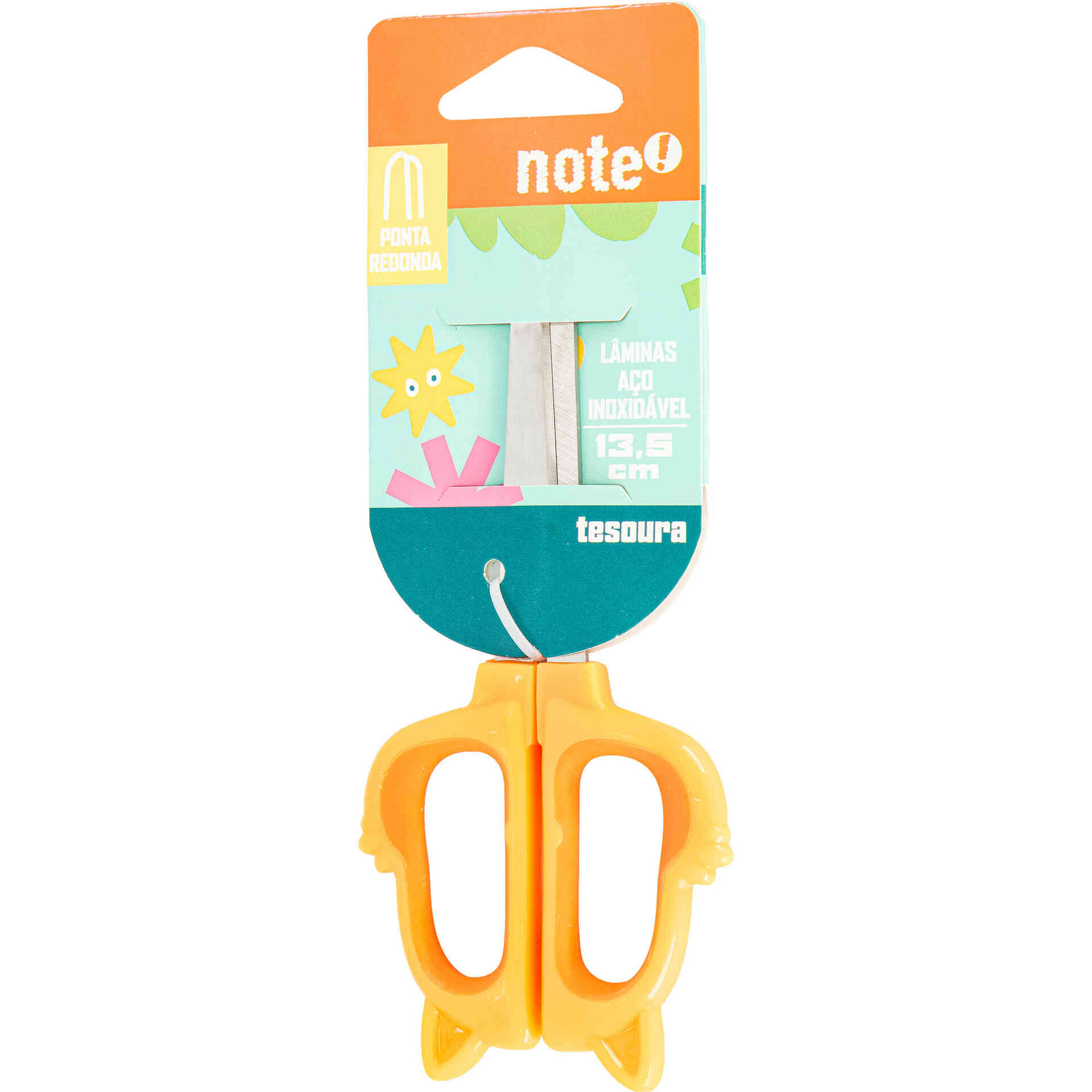Tesoura 13,5cm Fun Animais Note!