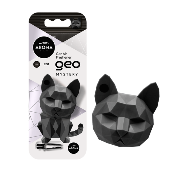 Ambientador Auto Encaixar Geo Cat Preto Black Mistery Aroma Car