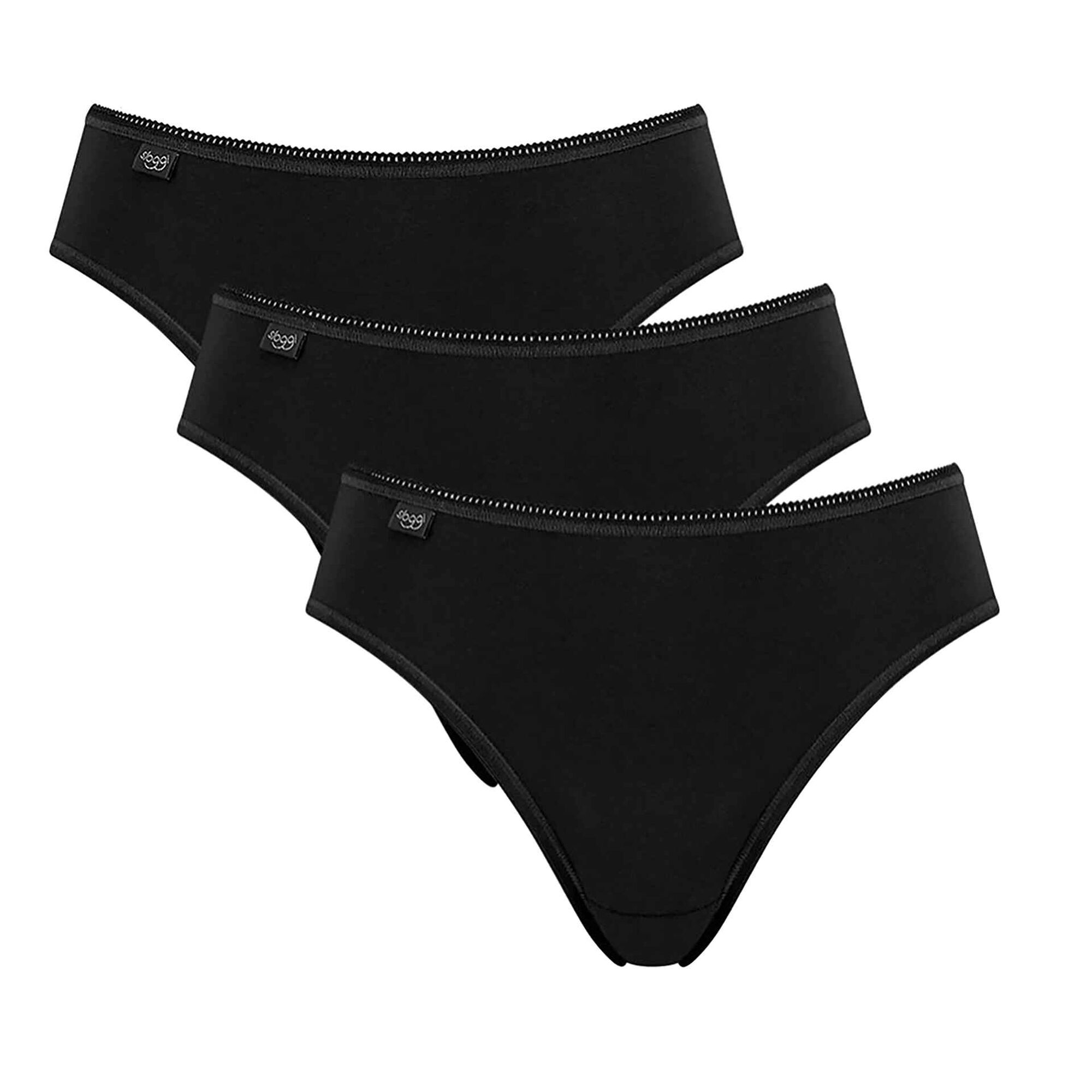 Conjunto 3 Cuecas Maxi Pretas Mulher 46