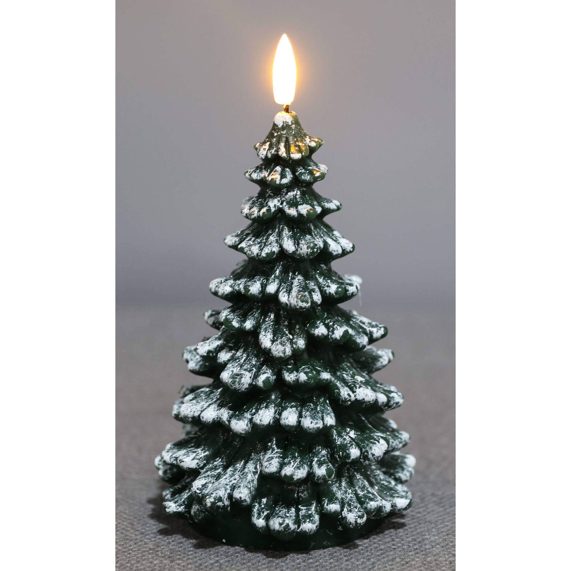 Vela LED 240g Árvore Natal com Neve