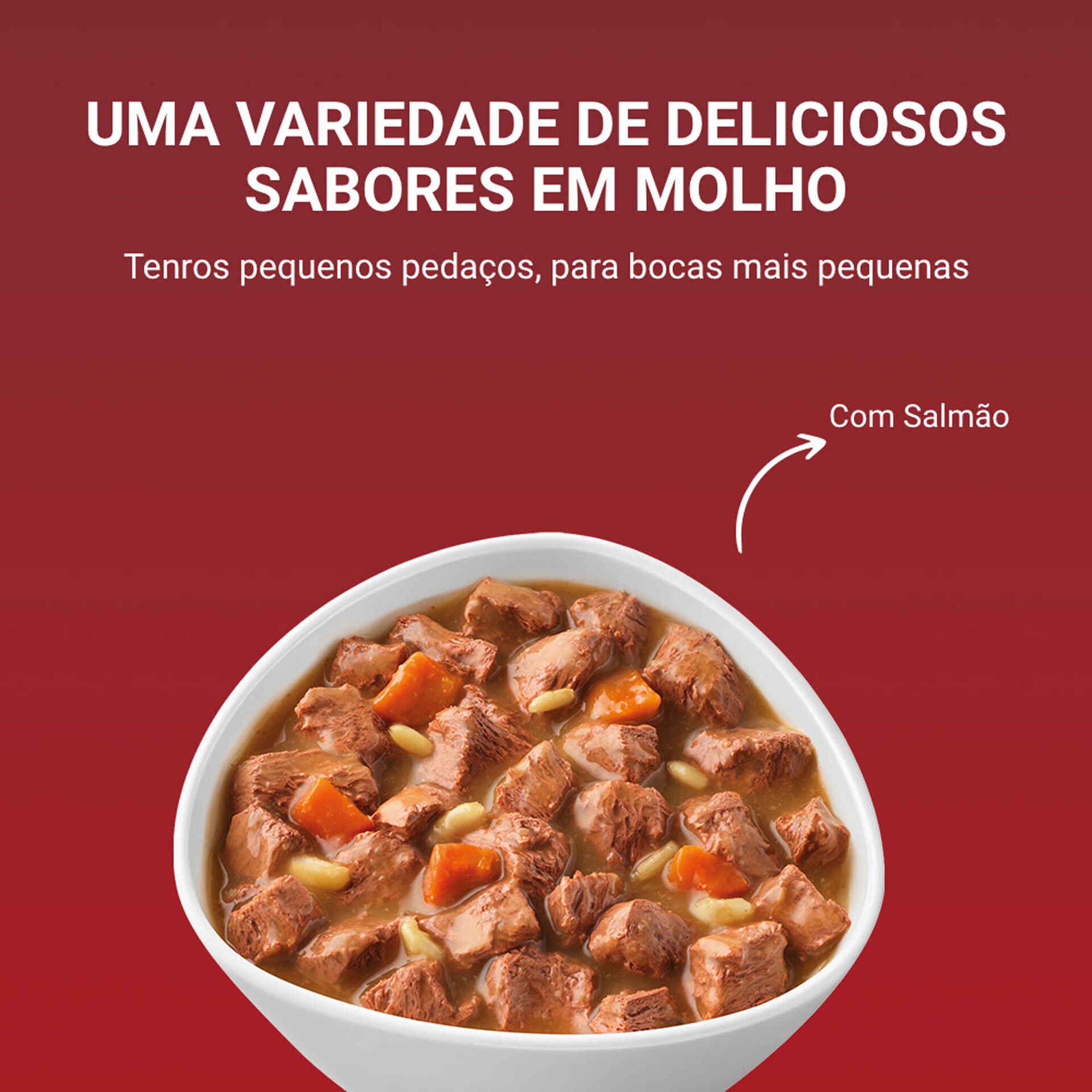 Comida H&uacute;mida para C&atilde;o Mini Delicate Salm&atilde;o Purina One Mini
