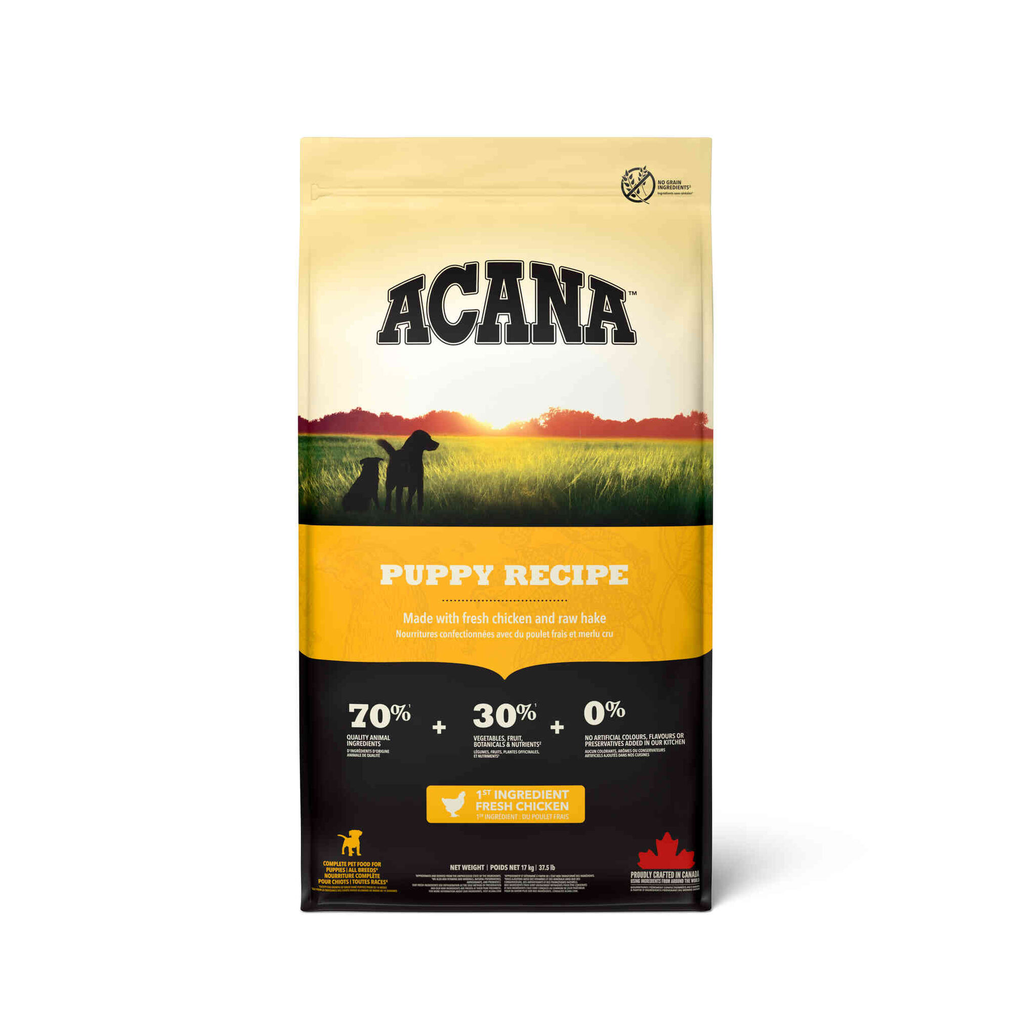 Ra&ccedil;&atilde;o para C&atilde;o J&uacute;nior Recipe Acana