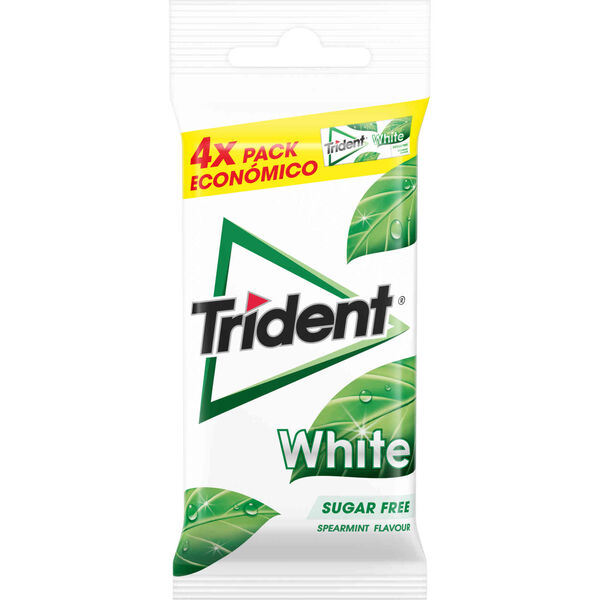 Pastilhas Elásticas White Spearmint Trident