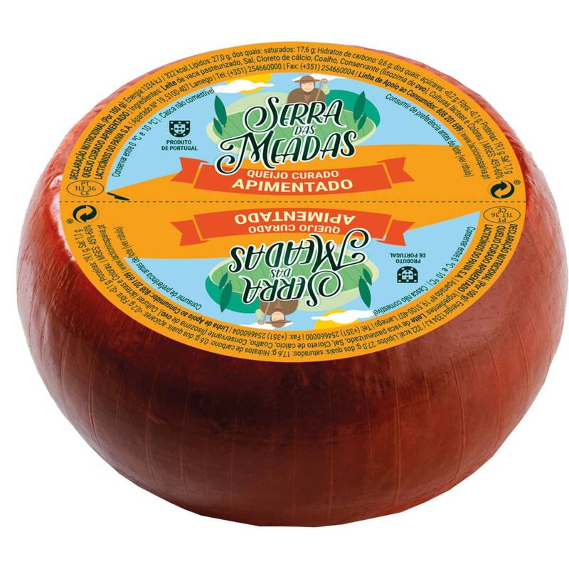 Queijo de Vaca Curado Apimentado Serra Meadas