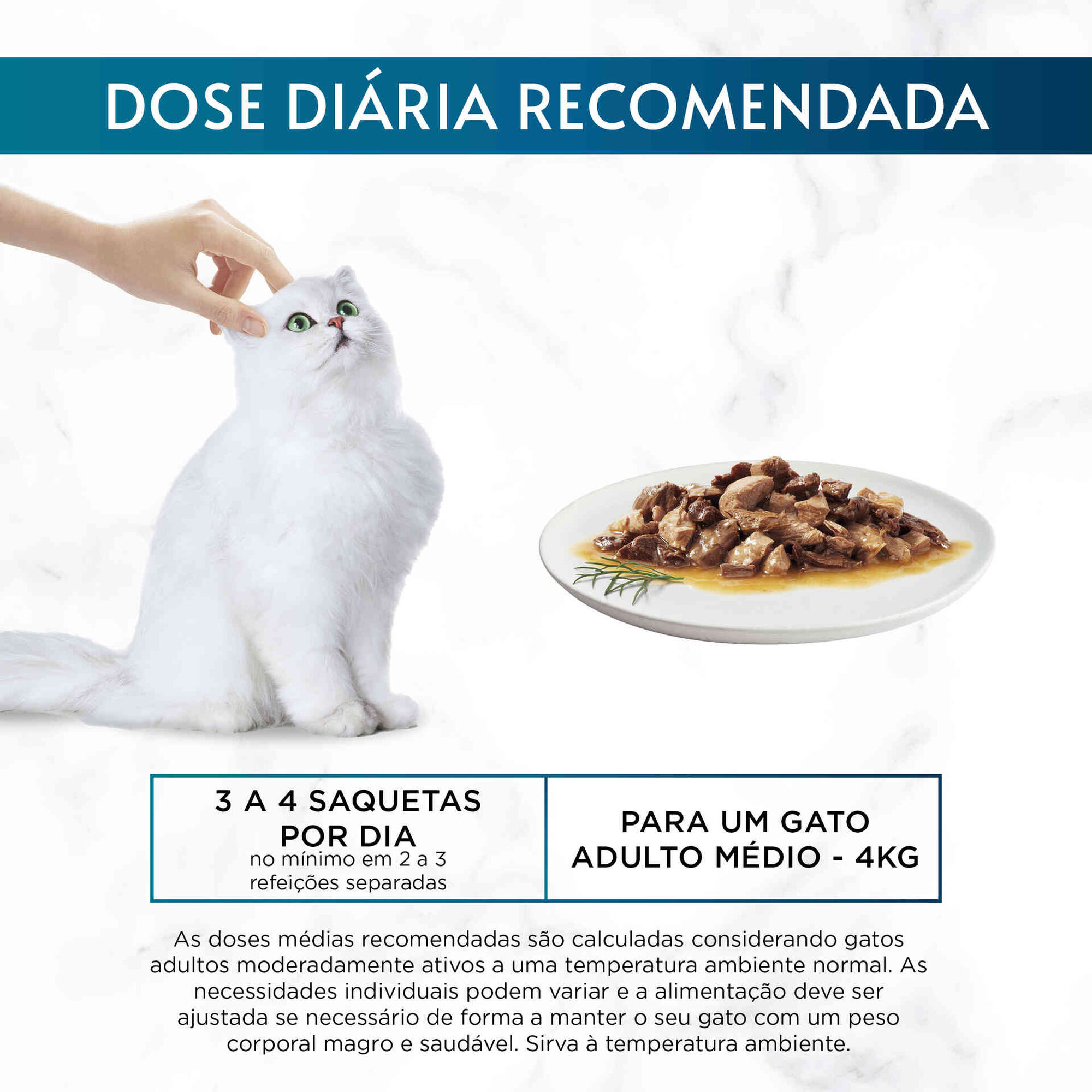 Comida Húmida para Gato Adulto Finos Pedaços em Molho Saquetas