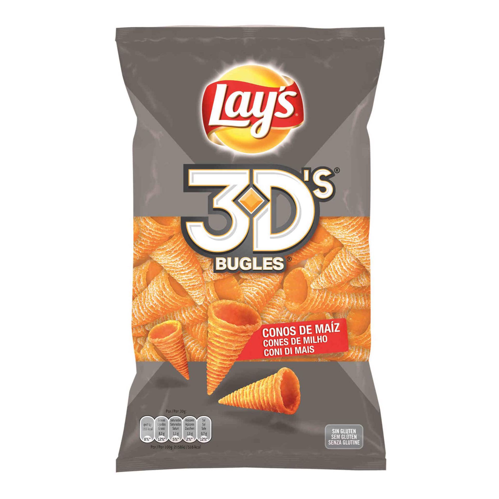 Snacks Milho 3D's Cones