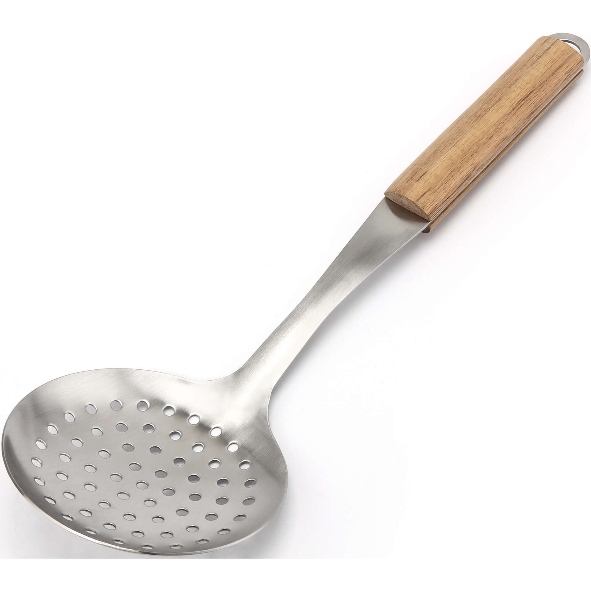 Escumadeira com Cabo de Madeira