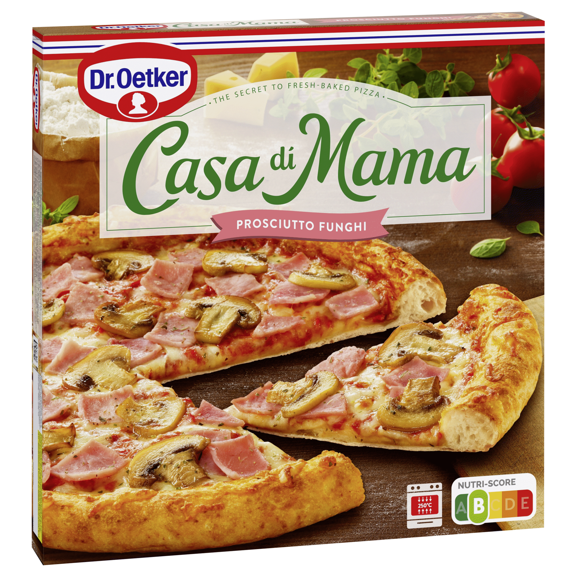Pizza Casa di Mama de Fiambre e Cogumelos