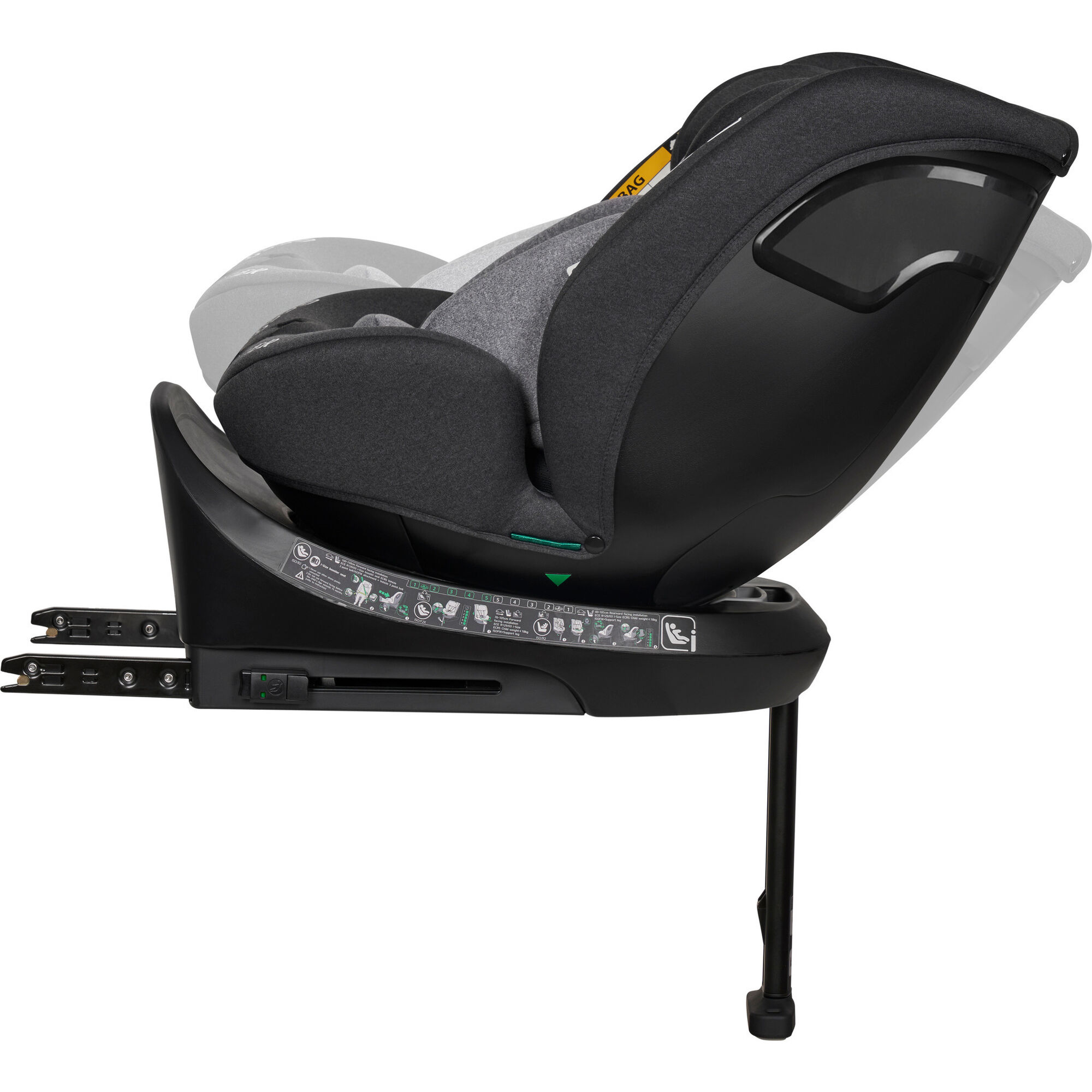 Cadeira Auto I-Size 40-150cm Isofix Rotativa Cinza Denver