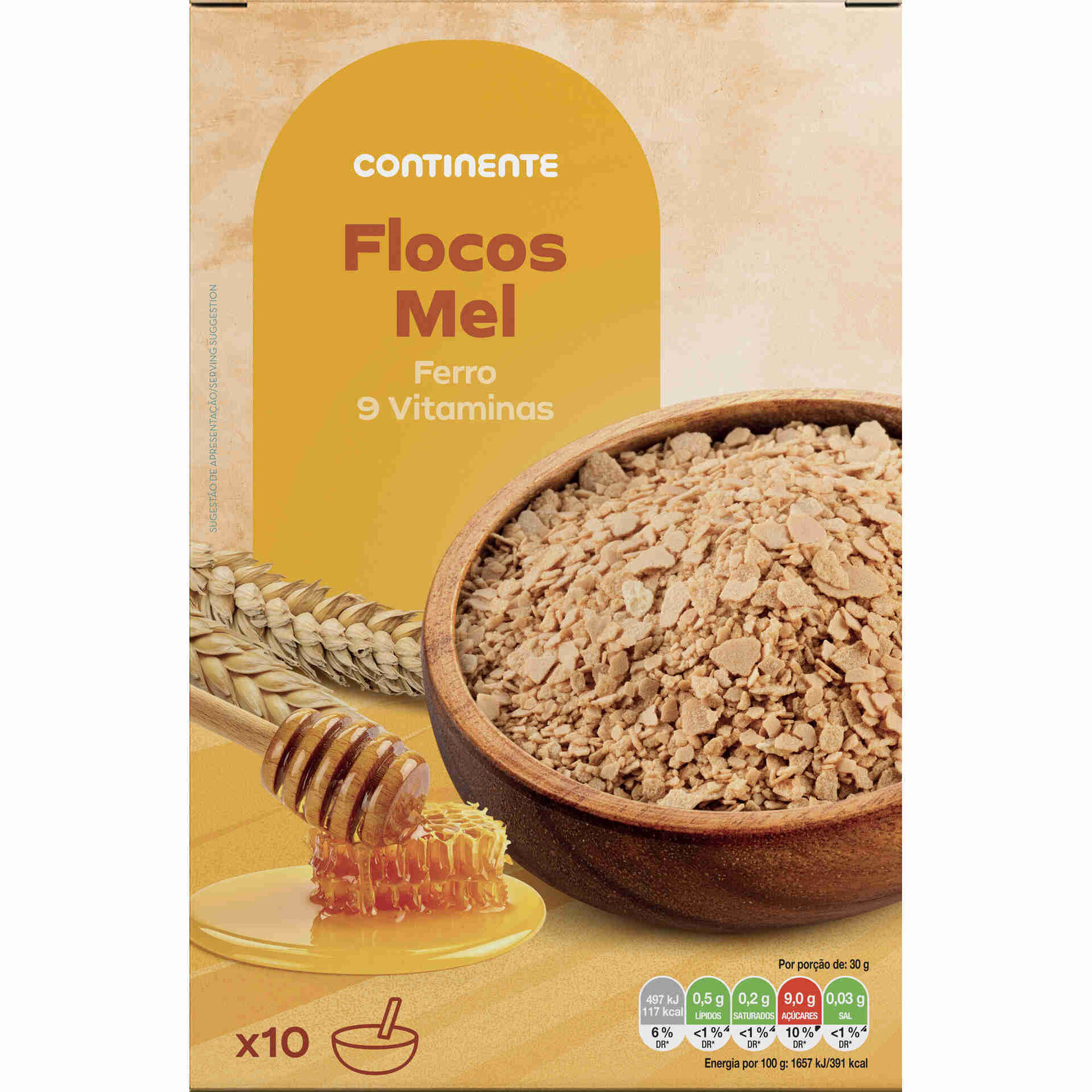 Flocos de Cereais com Mel&nbsp;+3A Continente