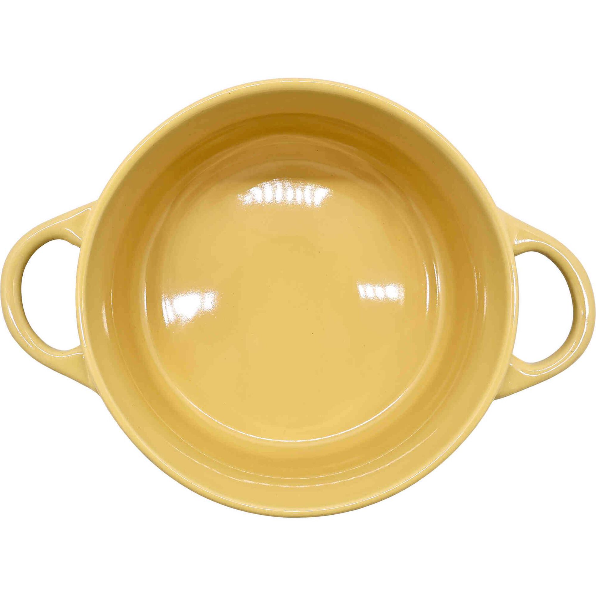 Mini Ca&ccedil;arola Forno 700ml Amarela Kasa
