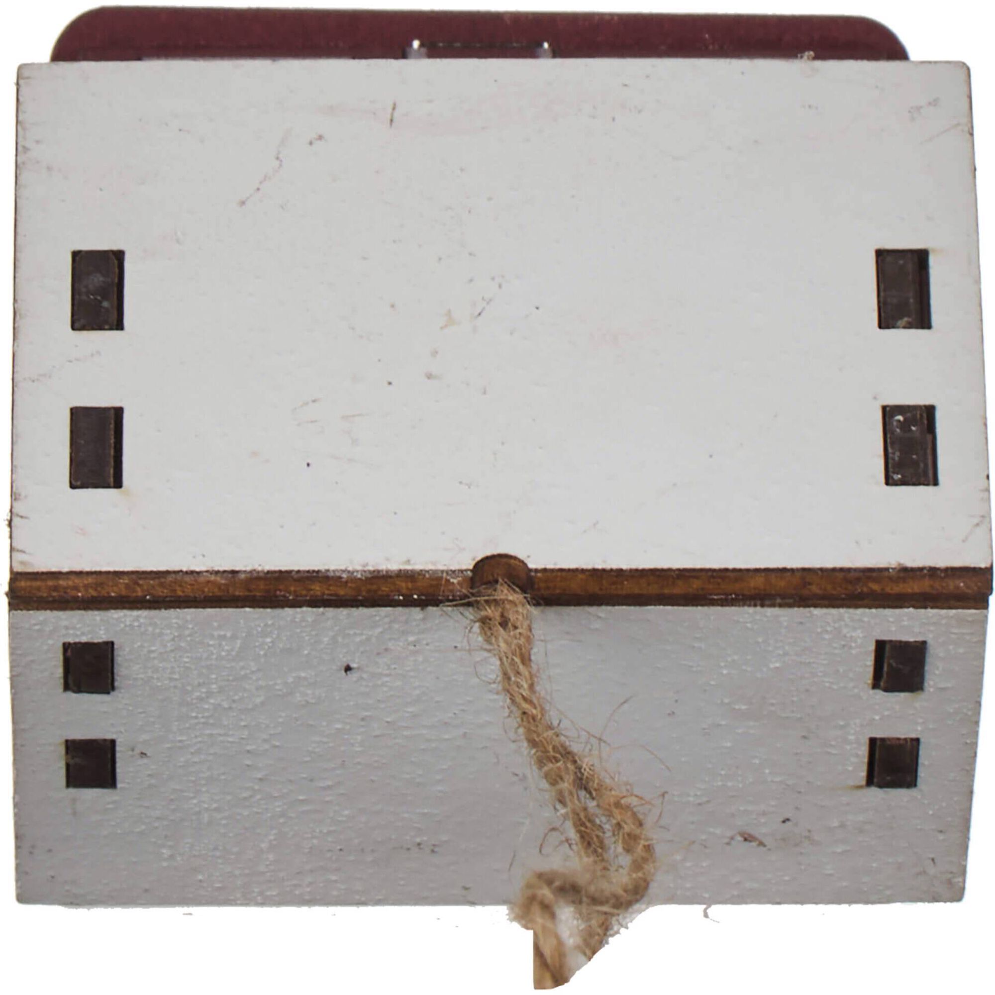 Ornamento Casinha com Luz Telhado Branco