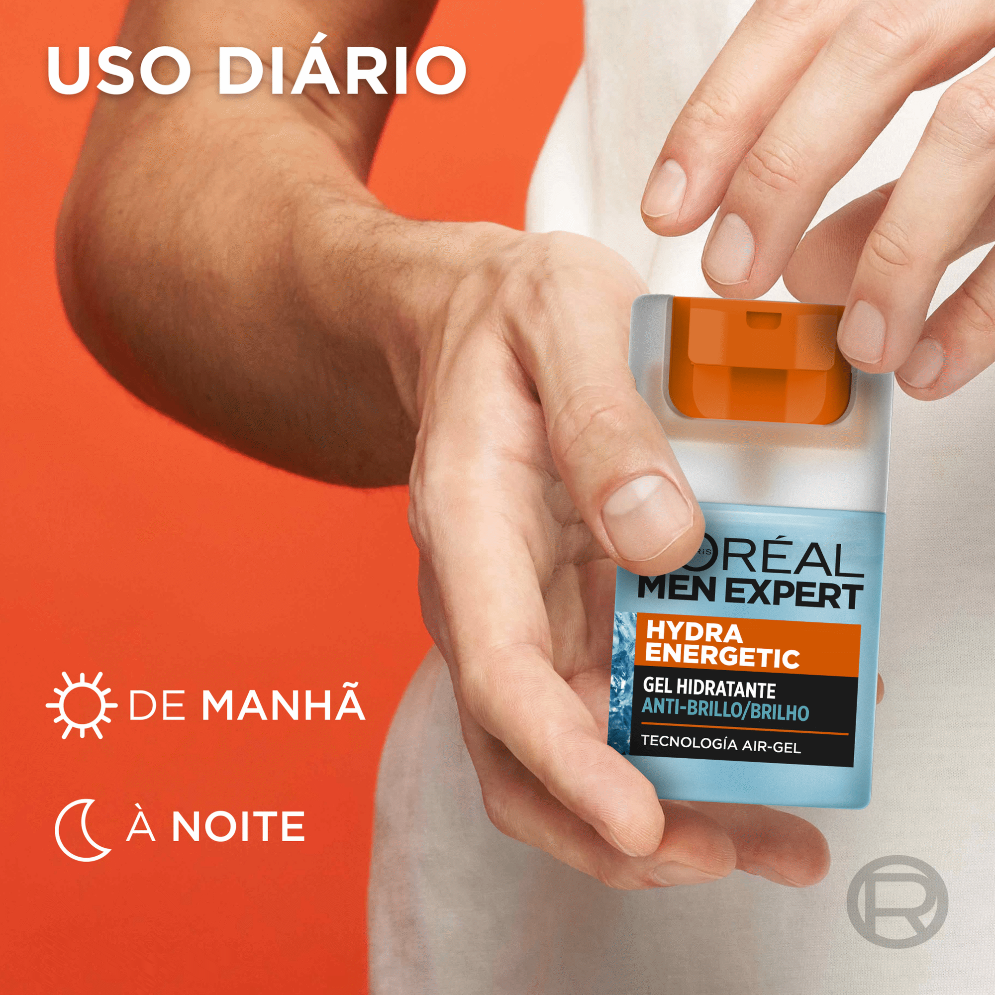 Gel de Rosto Hydra Energetic L'Or&eacute;al Paris Men Expert