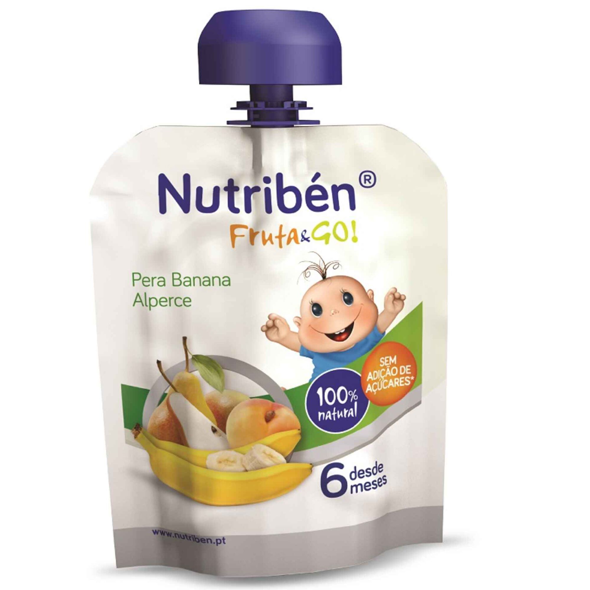 Saqueta de Fruta Pera, Banana e Alperce +6 Meses Saqueta de Fruta Pera, Banana e Alperce +6 Meses