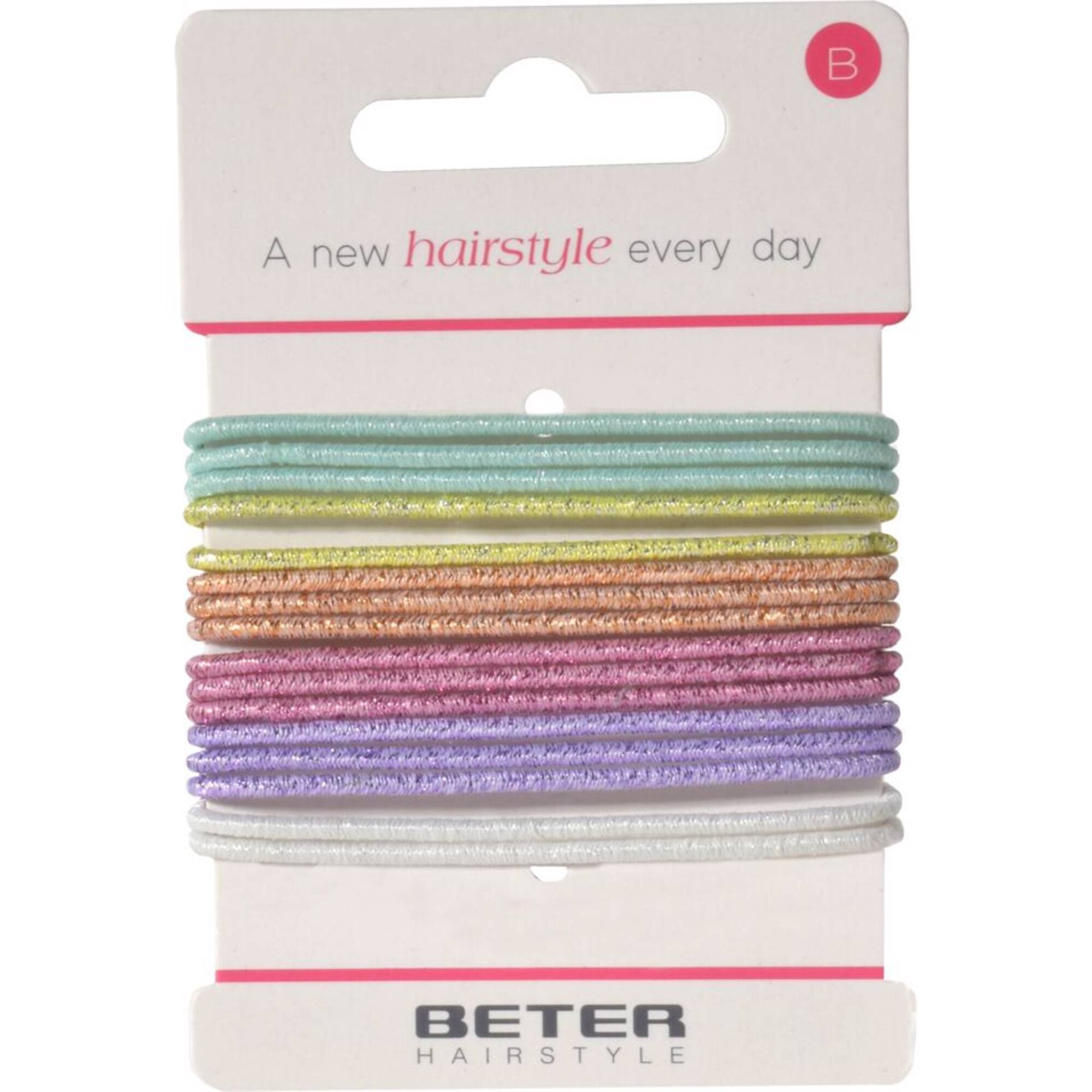 El&aacute;sticos de Cabelo Finos com Glitter BETER