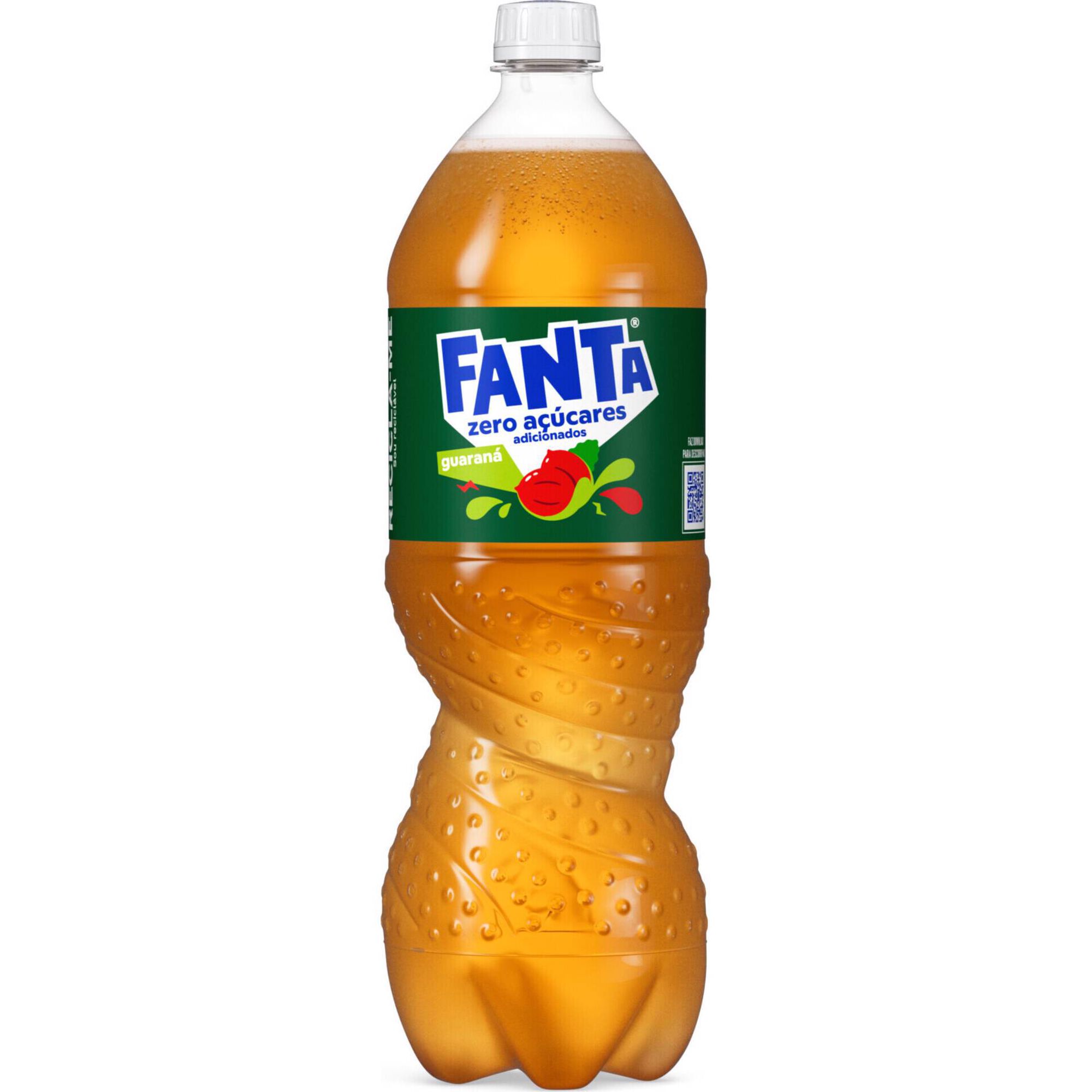 Refrigerante com G&aacute;s Guaran&aacute; sem A&ccedil;&uacute;car Fanta