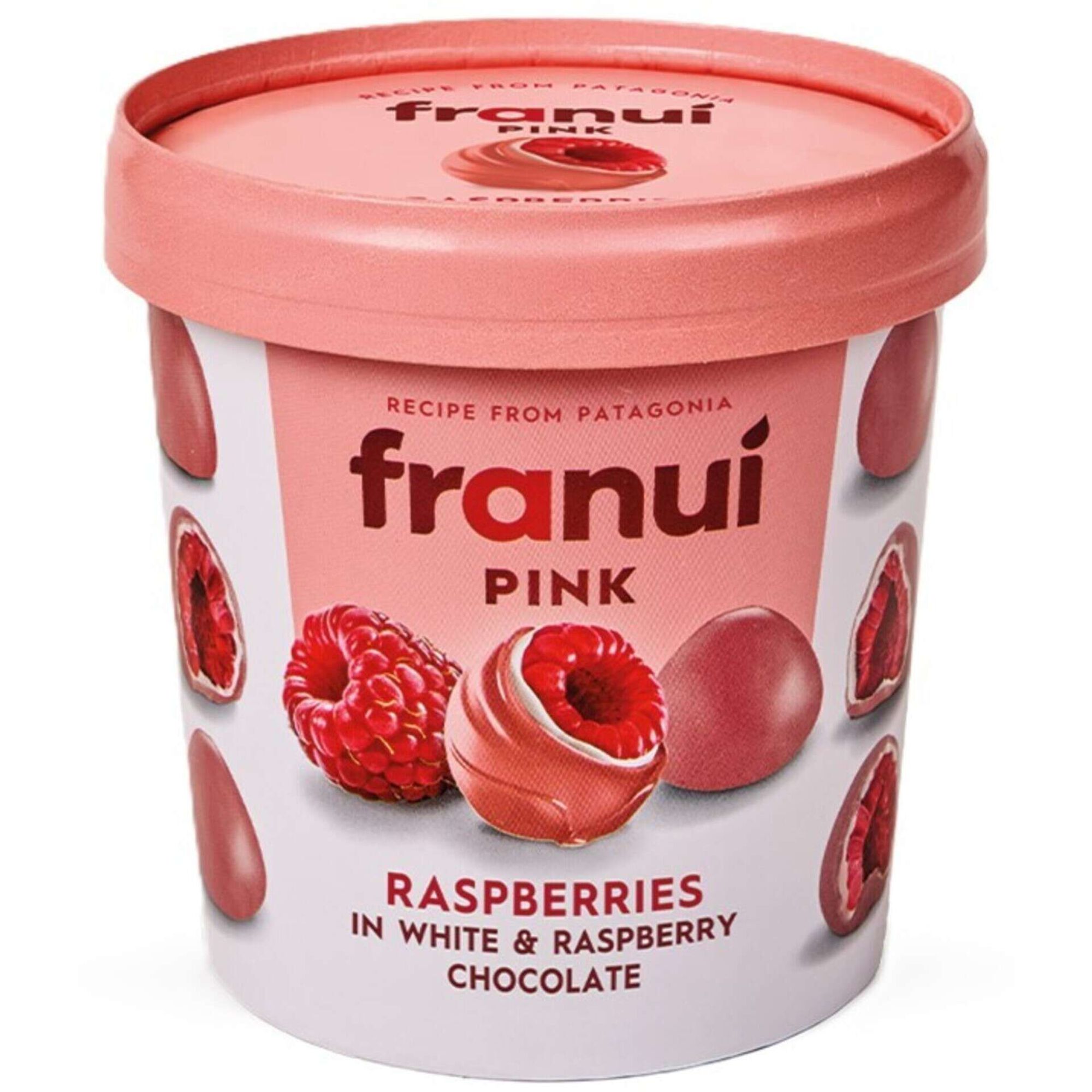 Framboesas Cobertas com Chocolate Branco  Pink Franu&iacute;