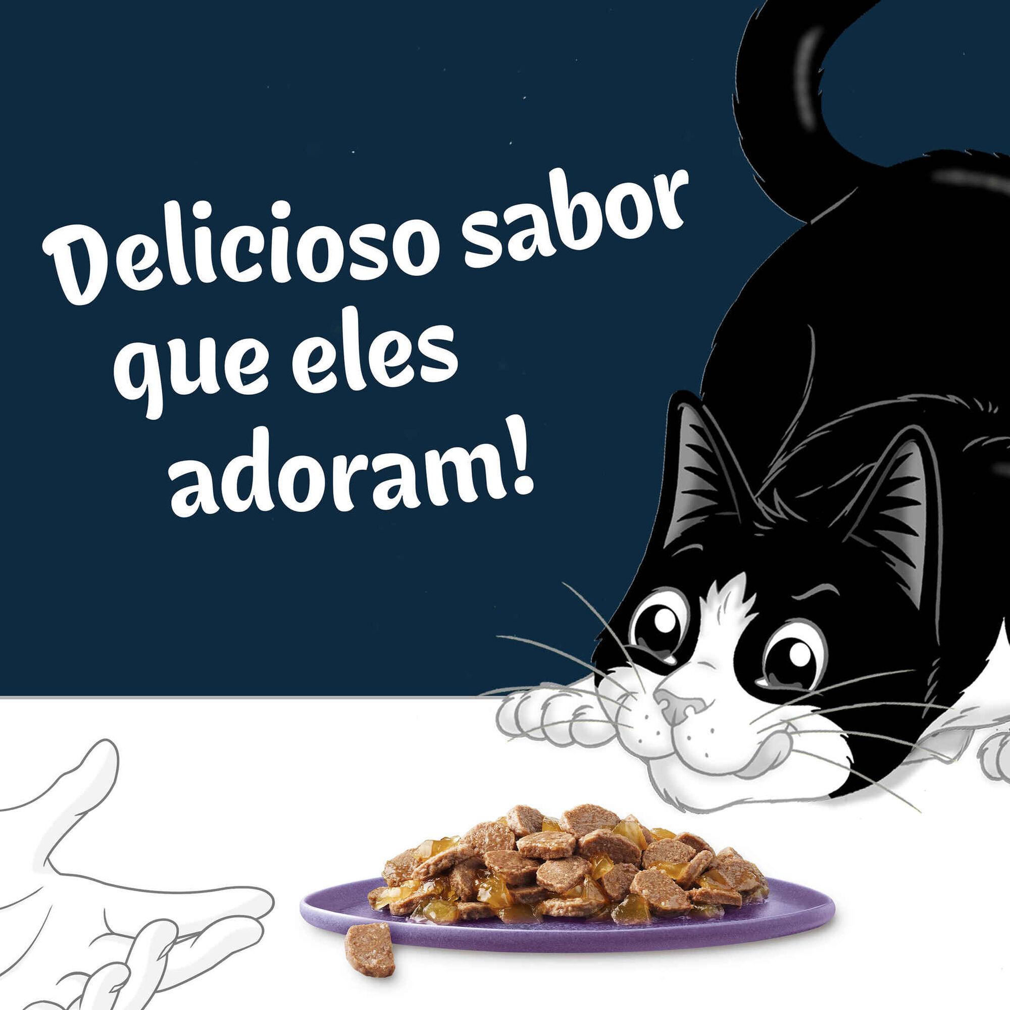 Comida Húmida para Gato Adulto Deliciously Sliced Seleção Favoritos Comida Húmida para Gato Adulto Deliciously Sliced Seleção Favoritos