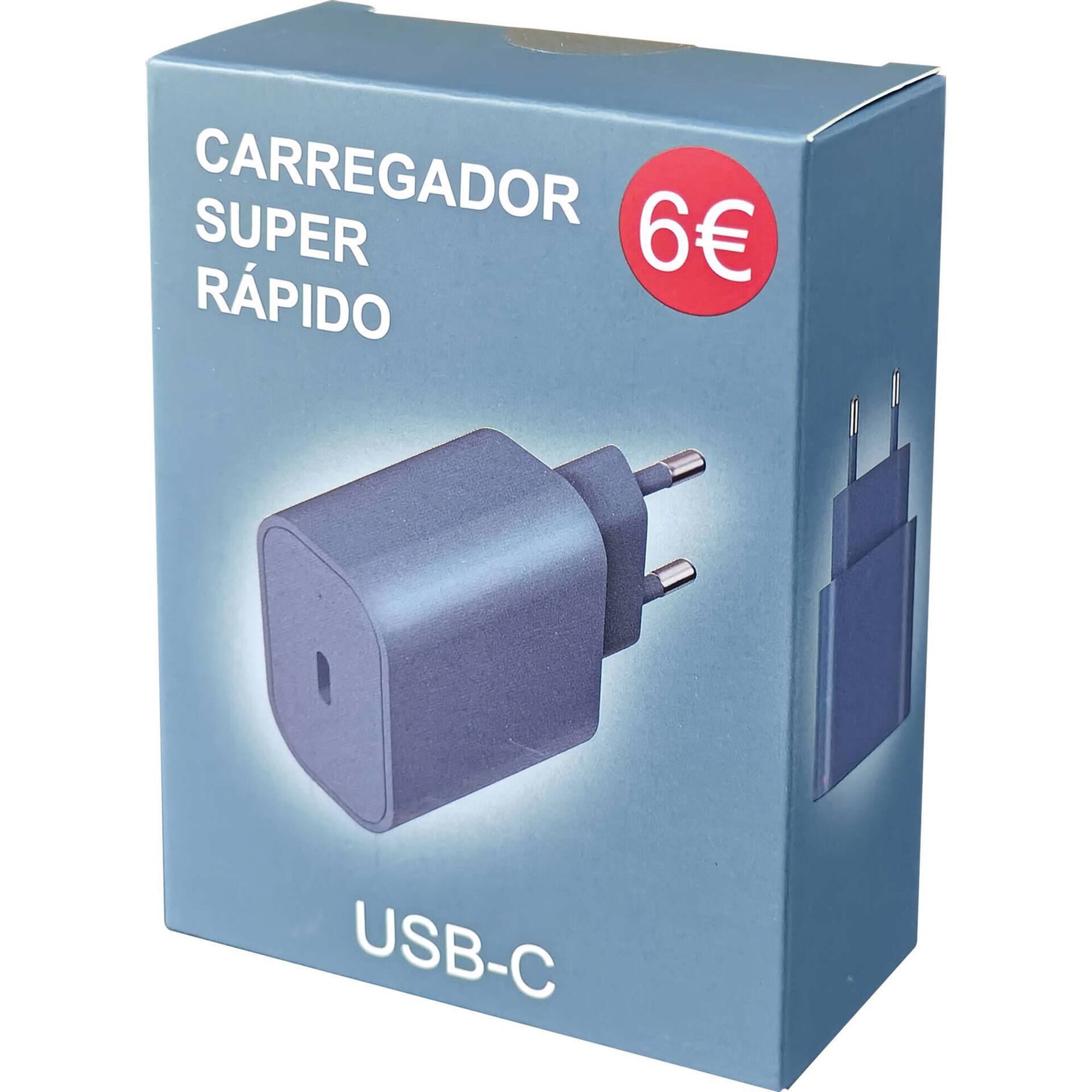 Tomada USB-C Fusion Azul Bazar&atilde;o