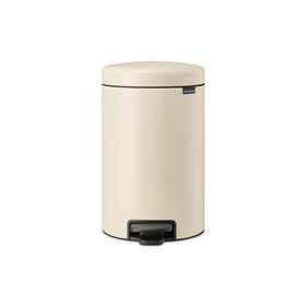 Balde de Lixo com Pedal A&ccedil;o Inoxid&aacute;vel 12L Bege NewIcon Brabantia