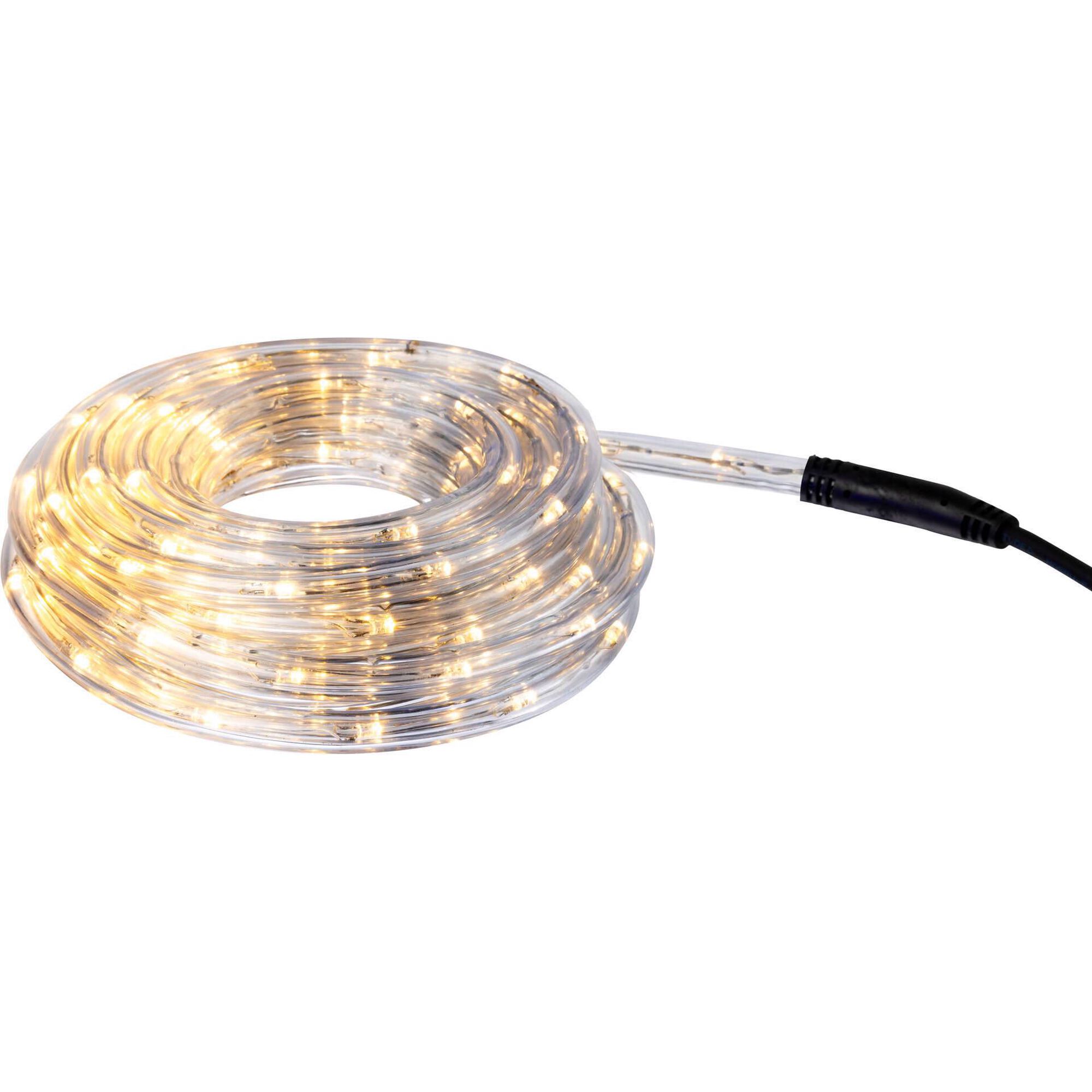 Conjunto 144 Luzes LED em Tubo Interior e Exterior 6m Branco Conjunto 144 Luzes LED em Tubo Interior e Exterior 6m Branco
