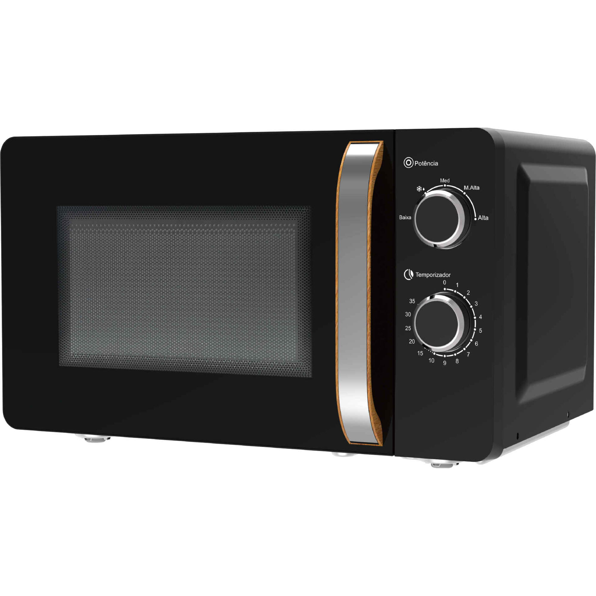 Microondas Preto 20L 700W Bazar&atilde;o