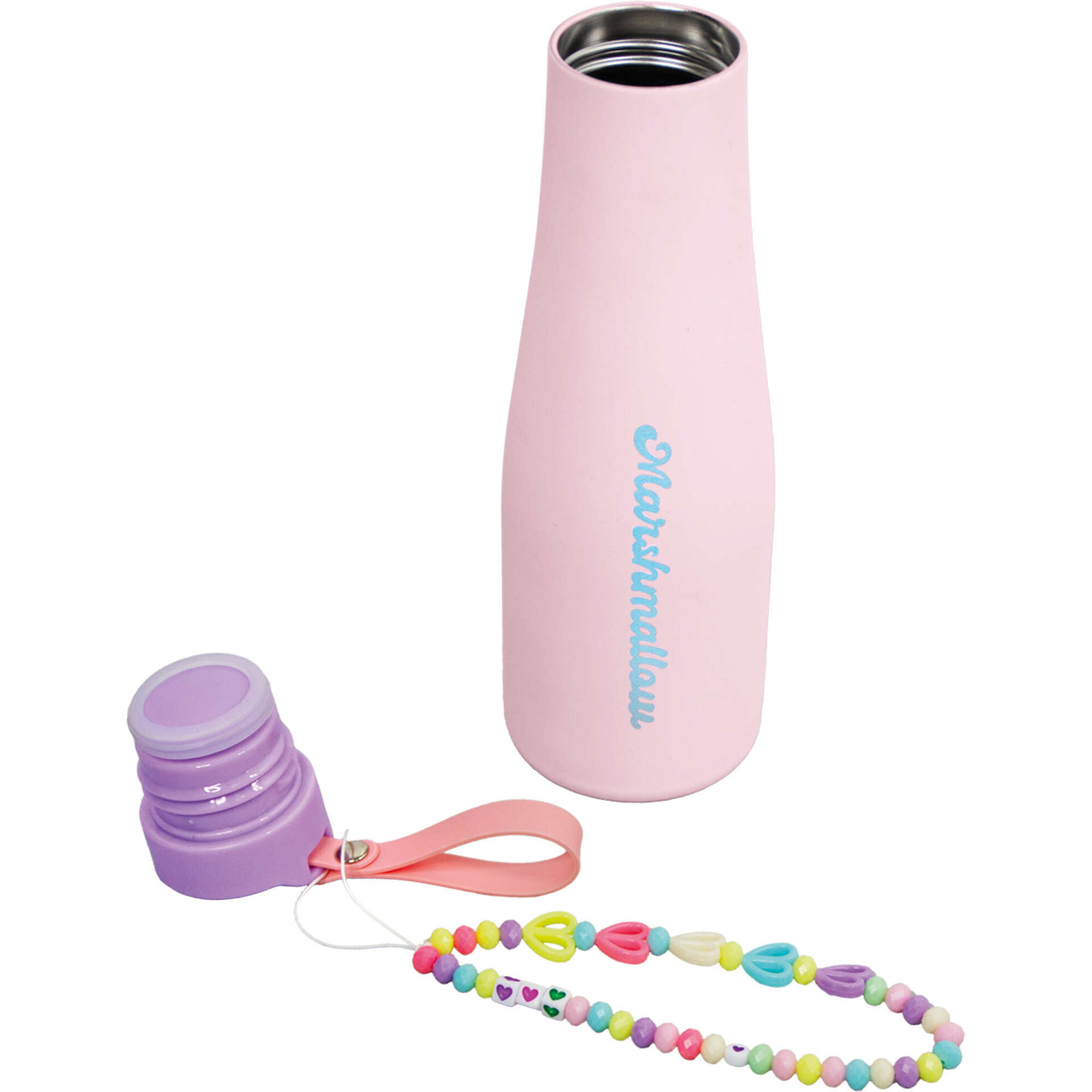 Garrafa com Chaveiro 550ml Summertime (v&aacute;rias cores) Marshmallow