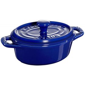 Ca&ccedil;arola Oval Cer&acirc;mica 11cm Azul Staub