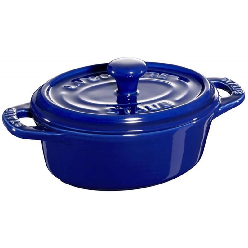 Caçarola Oval Cerâmica 11cm Azul Staub
