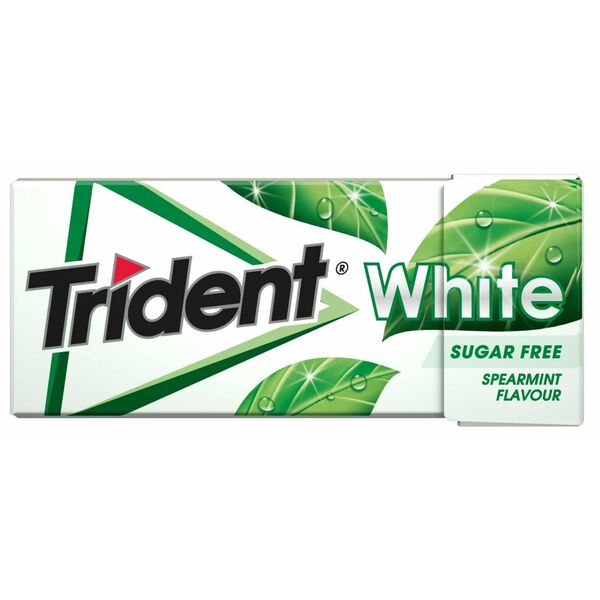 Pastilhas Elásticas White Spearmint Trident