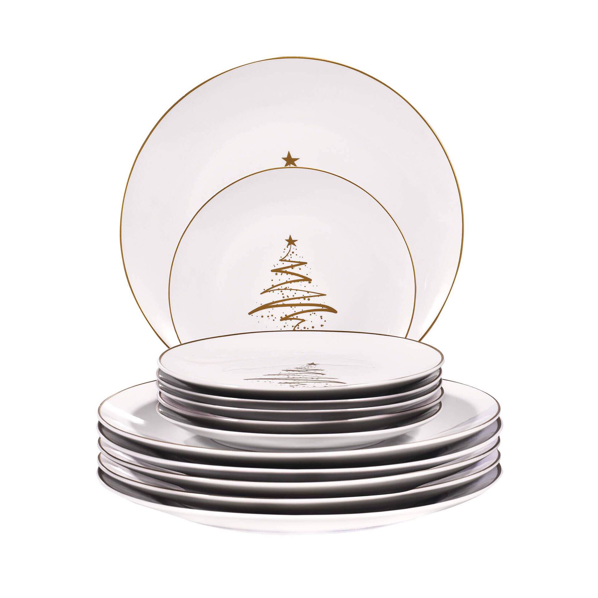 Serviço Mesa Tree Dourado 6 Pessoas Serviço Mesa Tree Dourado 6 Pessoas