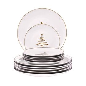 Serviço Mesa Tree Dourado 6 Pessoas Serviço Mesa Tree Dourado 6 Pessoas