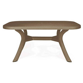 Mesa Retangular Castanha Caribe