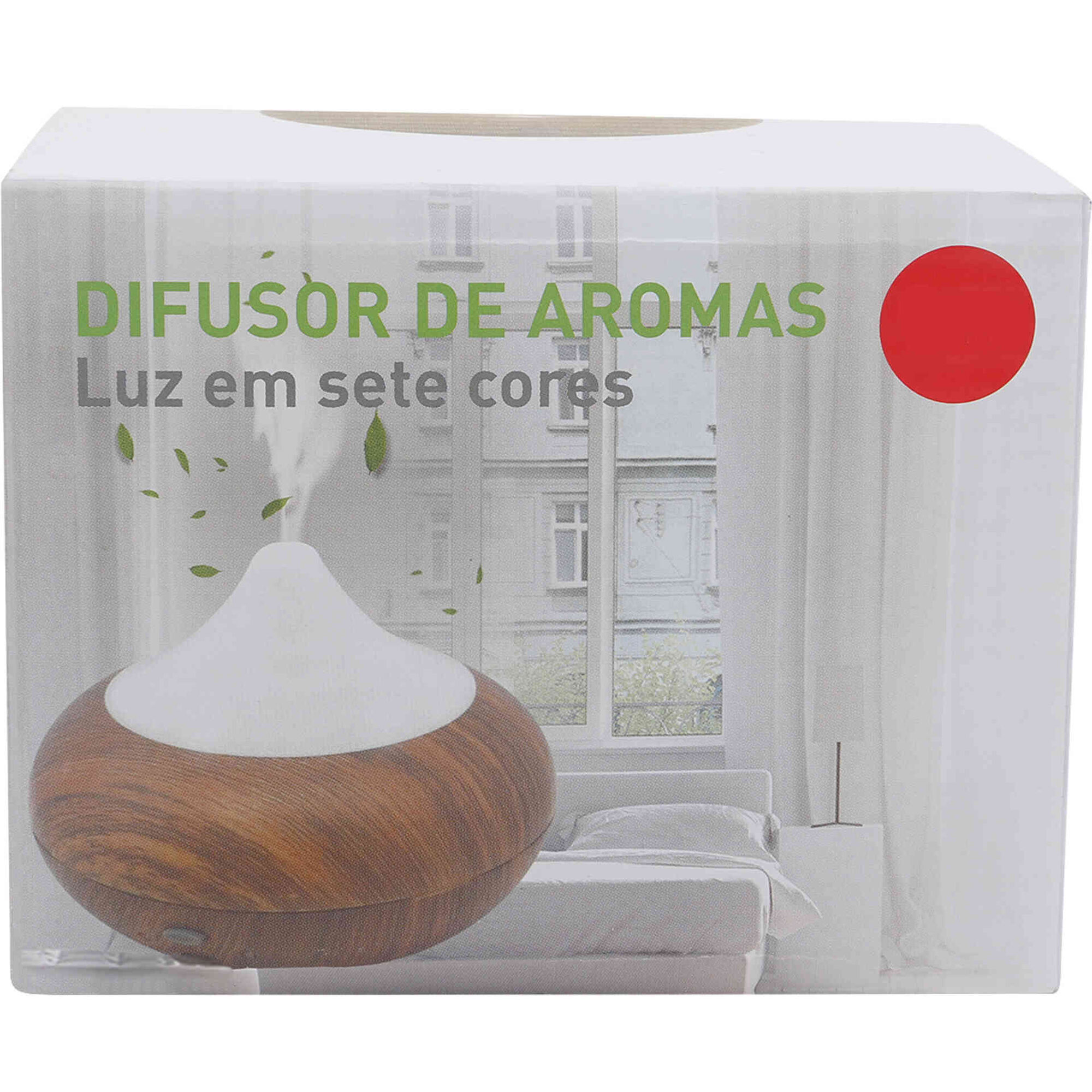Difusor de Aroma em Madeira com Luz